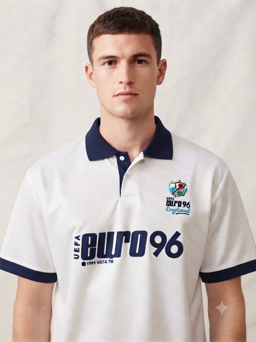 VTG 1996 UEFA Euro 96 England Football Polo Shirt NWT Deadstock XL